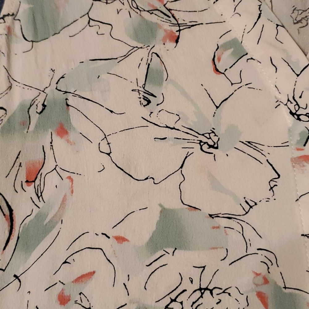 Sanctuary Flowered Button Up Tank - image 2